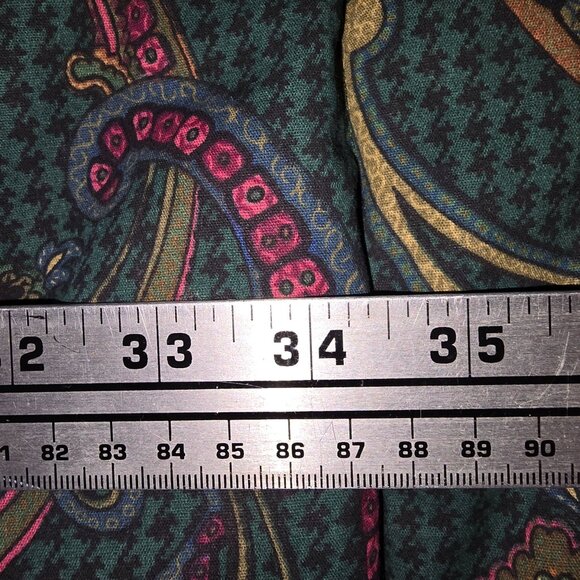 Croscill Croscill Town Country Hunter Green Paisley Floral Sham Set 34X 21 - Picture 5 of 5